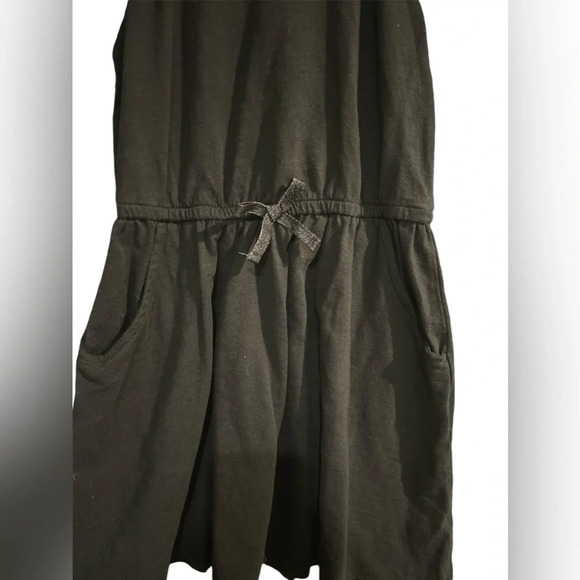 3/$20 Cat & Jack black eyelet lace sleeve dress girls size med 7/8 Like New - Picture 3 of 6